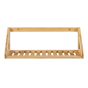 Set di mensole da parete Gjerdrum set da 2 43x15x15cm bambù [en.casa]