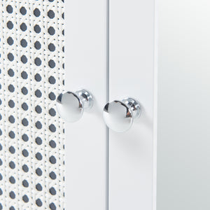 Specchio da parete Karlsøy 50x60x15cm Bianco [en.casa]