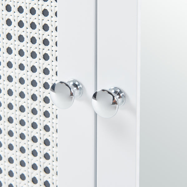 Specchio da parete Karlsøy 50x60x15cm Bianco [en.casa]