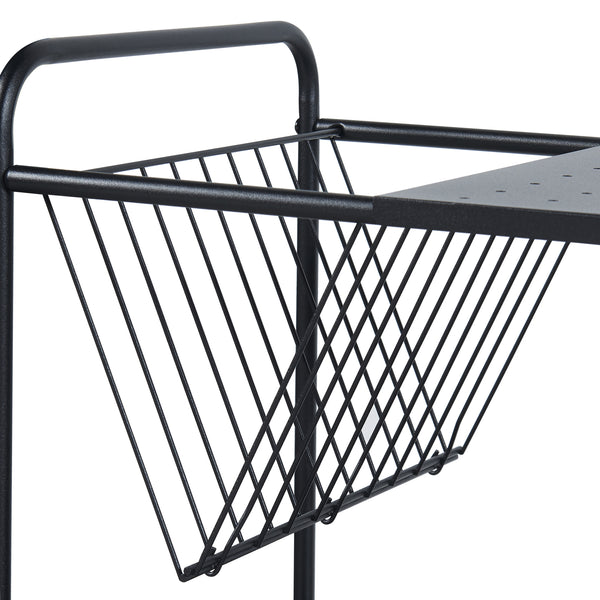 Carrello da servizio Austrheim 73x50x33cm Nero [en.casa]