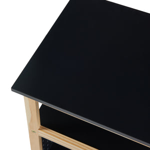 Carrello Dønna 61x51x36cm Nero/Color legno [en.casa]