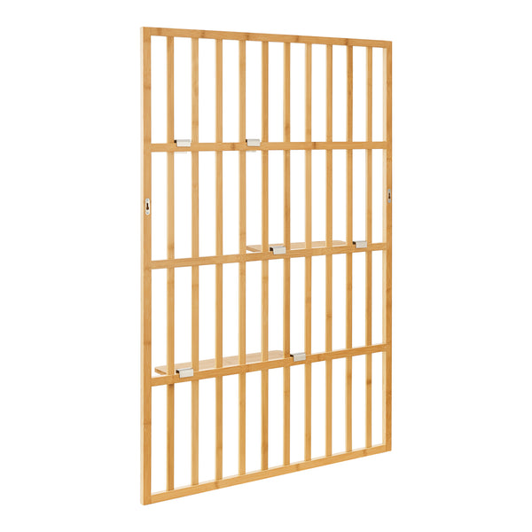 Mensola da parete Røst 120x80x13cm Bambù [en.casa]