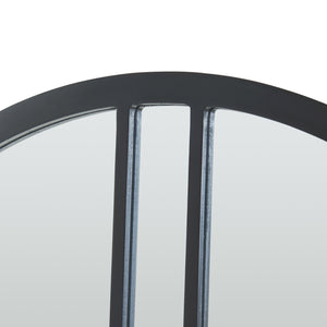 Specchio da parete Suomussalmi Ø60 cm Nero [en.casa]