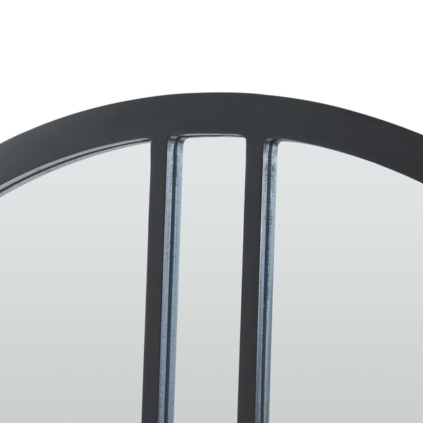 Specchio da parete Suomussalmi Ø60 cm Nero [en.casa]