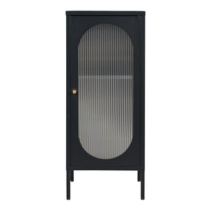 Mobiletto Karlskrona 102x43x40 cm Nero, opaco [en.casa]