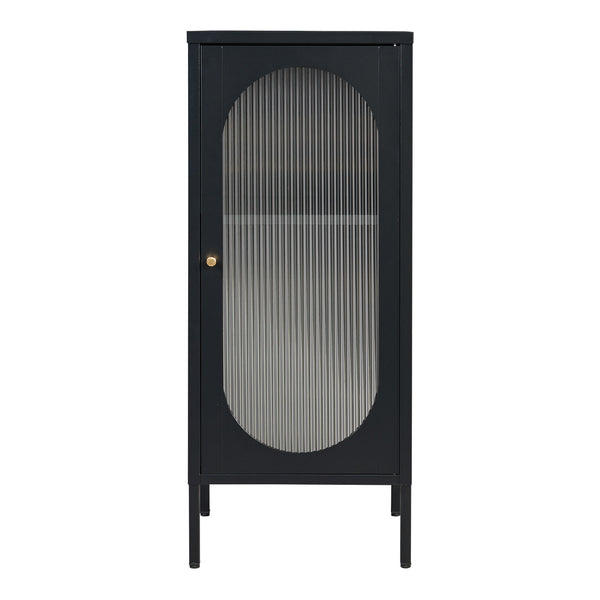 Mobiletto Karlskrona 102x43x40 cm Nero, opaco [en.casa]
