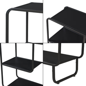 Consolle Færder Metallo 92x33x81 cm Nero [en.casa]