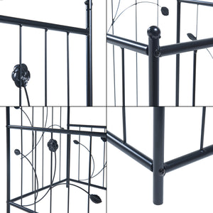 Arco per rose Barisciano con 2 fioriere Nero [casa.pro]