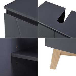 Armadio Sottolavabo Overath 60 x 60 x 30 cm Grigio [en.casa] 