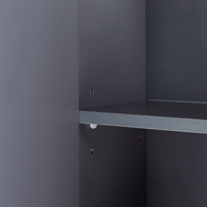 Specchio contenitore Overath 60x20x50 cm Grigio [en.casa]