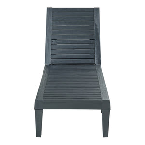 Lettino prendisole Ateleta 172x58 cm Nero [casa.pro]