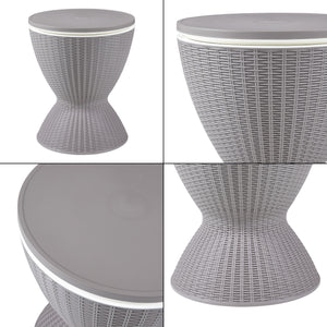 Banco refrigerato Atessa 58x48,5cm Marrone chiaro [casa.pro]