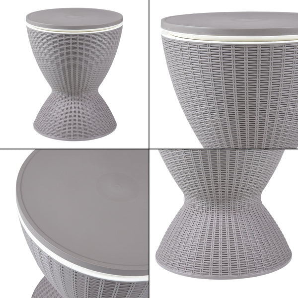 Banco refrigerato Atessa 58x48,5cm Marrone chiaro [casa.pro]