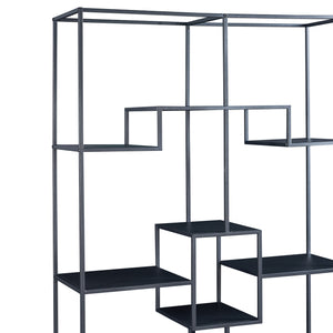 Scaffale da Terra Råde 180 x 100 x 35 cm - Nero [en.casa]