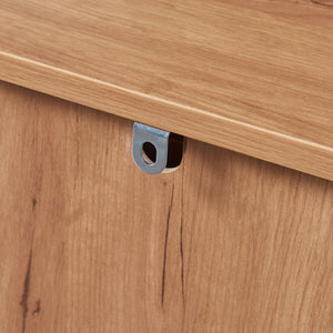 Comodino Varkaus 55x43x40cm effetto quercia [en.casa]