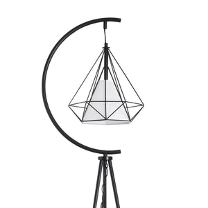 Lampada da terra Austell Metallo 171cm Nero/Bianco [lux.pro]