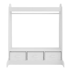 Guardaroba per bambini Moskenes 107x95x61 cm Bianco [en.casa]