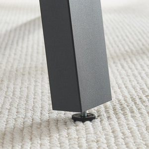 Struttura del tavolo set da 2 Kraftisried 72x70cm Nero [en.casa]