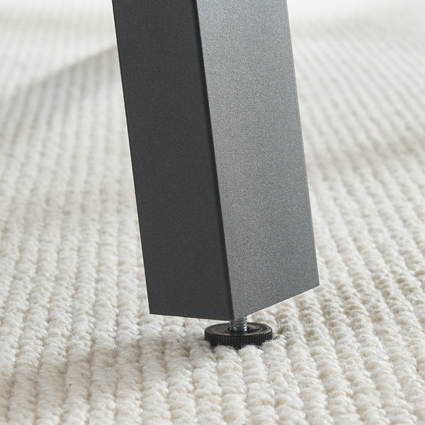 Struttura del tavolo set da 2 Kraftisried 72x70cm Nero [en.casa]