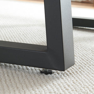 Set di 2 Gambe Trapezoidali Marstal per Mobili 'Fai da Te' - Altezza 42 cm - Acciaio Nero [en.casa] 