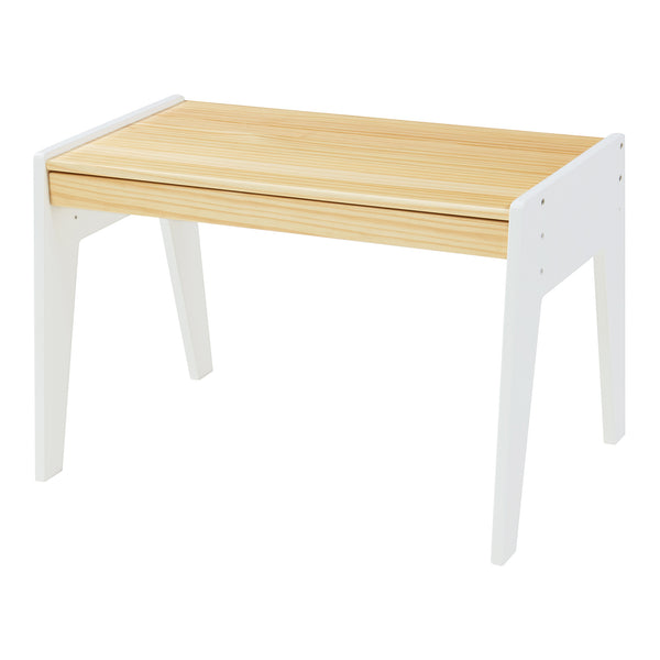 Scrivania per bambini con sedia Skinnskatteberg legno/bianco [en.casa]