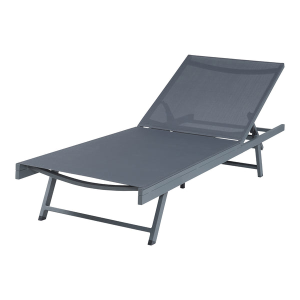 Set Baragiano di Tavolino e Lettino Prendisole - Antracite/Grigio casa.pro 