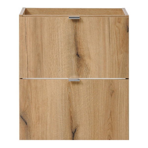 Set NEWPORT Mobile Pensile Sottolavabo con Lavandino e Specchio LED - Effetto Rovere [en.casa]