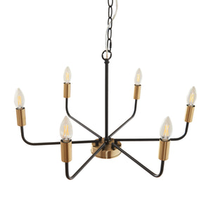 Lampadario Bishop Metallo Nero/Ottone [lux.pro]
