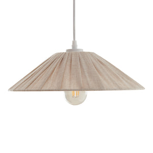 Lampada a sospensione Bridge Bianco/Beige [lux.pro]