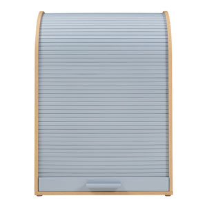 Armadietto con Anta a Serrandina Kavlinge 80x60x40 cm Naturale / Grigio [en.casa]