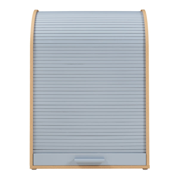 Armadietto con Anta a Serrandina Kavlinge 80x60x40 cm Naturale / Grigio [en.casa]