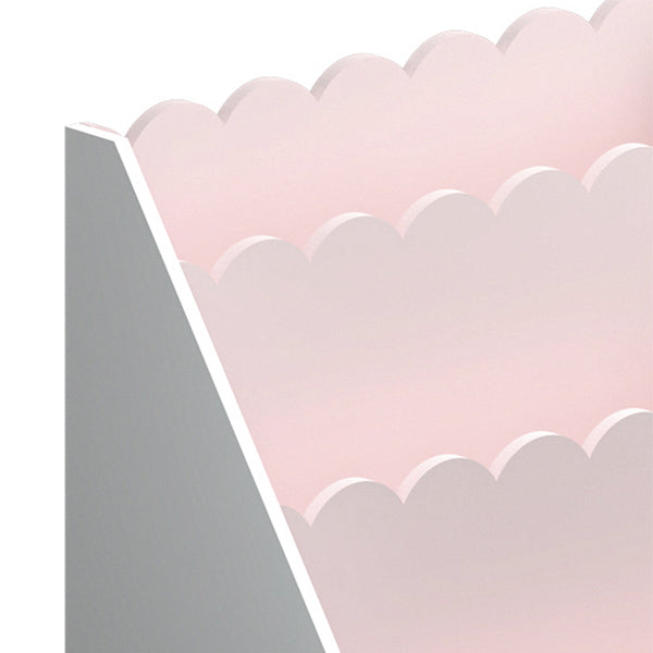 Libreria per bambini Vestnes 48x61x30 cm Cotton Candy/Bianco [en.casa]