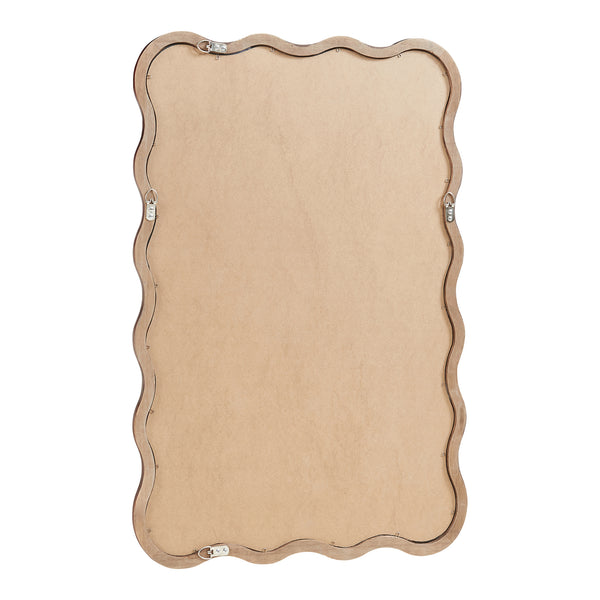 Specchio da parete Porloskid 90x60 cm Marrone scuro [en.casa]