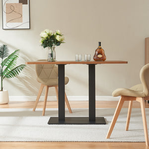 Telaio per Tavolo 'Fai da Te' Vadejord Struttura a 2 Gambe 70 x 40 x 73 cm - Nero [en.casa]