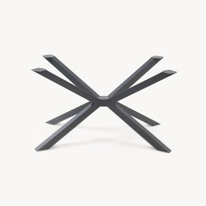 Struttura del tavolo Bemeenel 120x75x72 cm Acciaio Nero [en.casa]