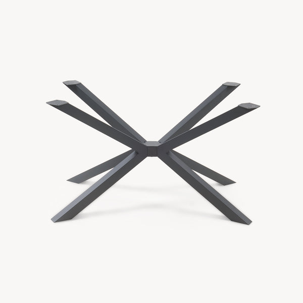 Struttura del tavolo Bemeenel 120x75x72 cm Acciaio Nero [en.casa]