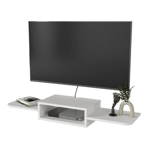 Mobile TV sospeso Tar 115x30x16 cm Bianco [en.casa]
