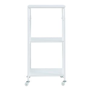 Tavolo da stampa su ruote Janertu 82x39x35 cm Bianco [en.casa]