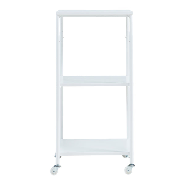 Tavolo da stampa su ruote Janertu 82x39x35 cm Bianco [en.casa]