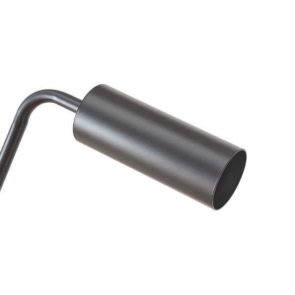 Lampada da terra Vatka GU10 Metallo Nero / Marmo, bianco [lux.pro]