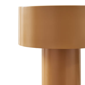 Lampada da tavolo Kömn metallo 37x30x30 cm marrone [lux.pro]