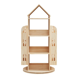 Libreria girevole per bambini Sanköre 122x64x43 cm Legno di pino naturale [en.casa]