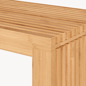 Panca da Scarpe Korjad Seduta in Bambù Naturale 90 x 33 x 43 cm [en.casa]