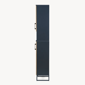Colonna Svanes 170x30x30 cm Grigio scuro/Naturale [en.casa]