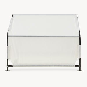 Tenda da Esterno Valevali per Cani Cuccia Impermeabile 122 x 122 x 90 cm - Nero/Bianco [en.casa]