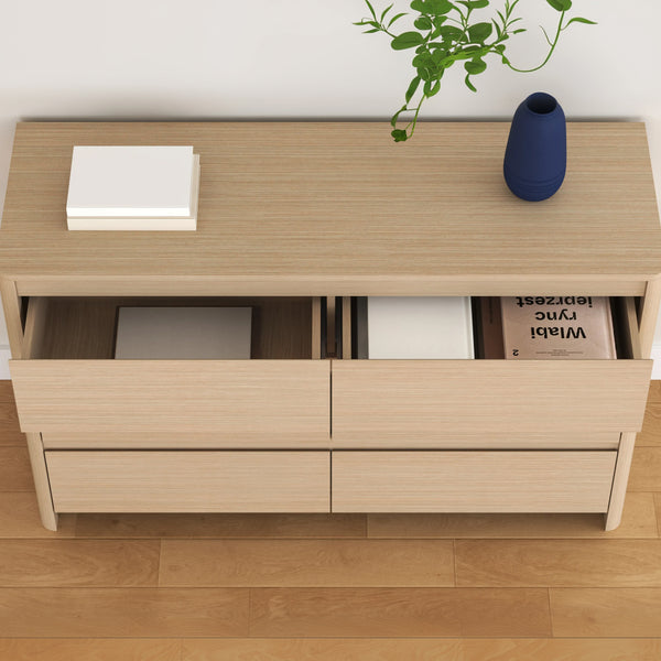 Cassettiera Takranmaa Comò con Cassetti  - Effetto Rovere [en.casa] 
