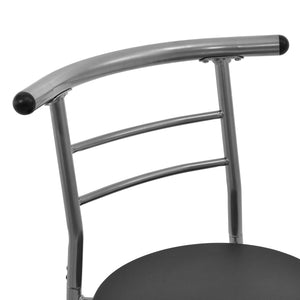 Gruppo da pranzo Yiltornio (Set, 3 pz) Nero/Argento [en.casa]