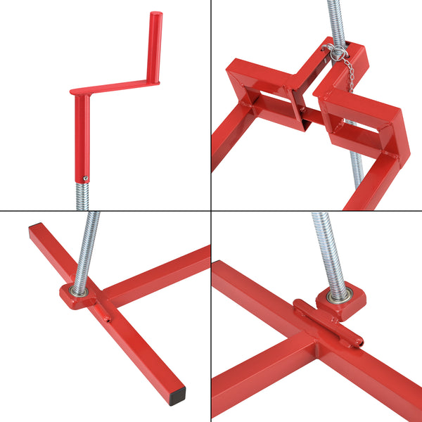 Sollevatore per trattorino da prato Max 300 kg Acciaio Rosso pro.tec