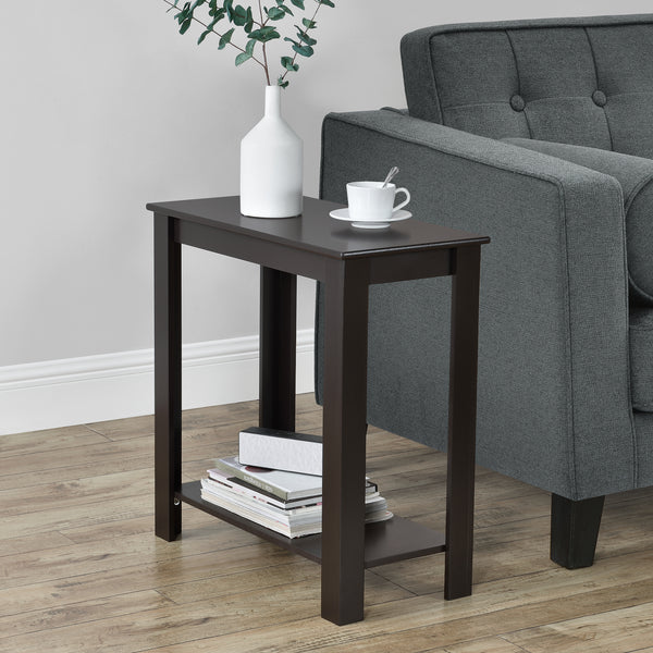 Tavolino laterale Chur 60 x 30 x 61,3 cm marrone en.casa