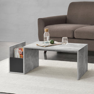Tavolino da Salotto Bollnäs con Vano Aperto Laterale 90 x 45 x 35 cm [en.casa]
